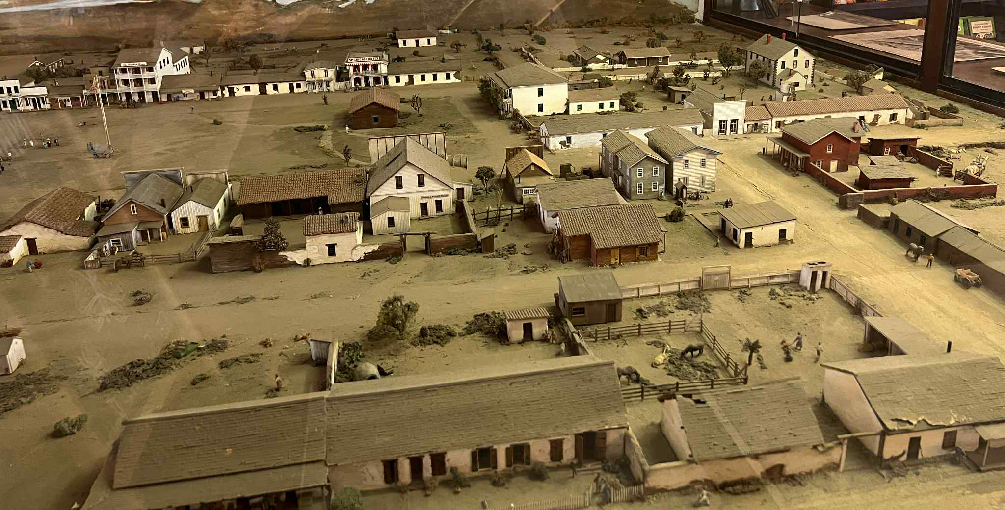 diorama of san diego's old town